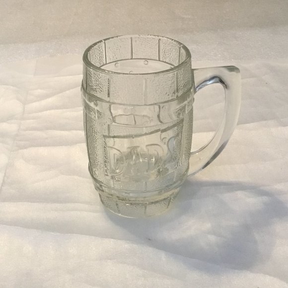Vintage Dad's Root beer embossed glass advertising drinking mug - Picture 2 of 11